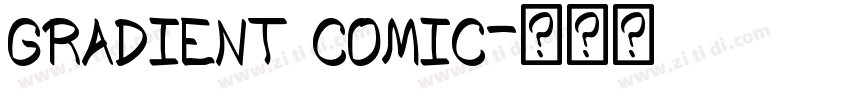 gradient comic字体转换